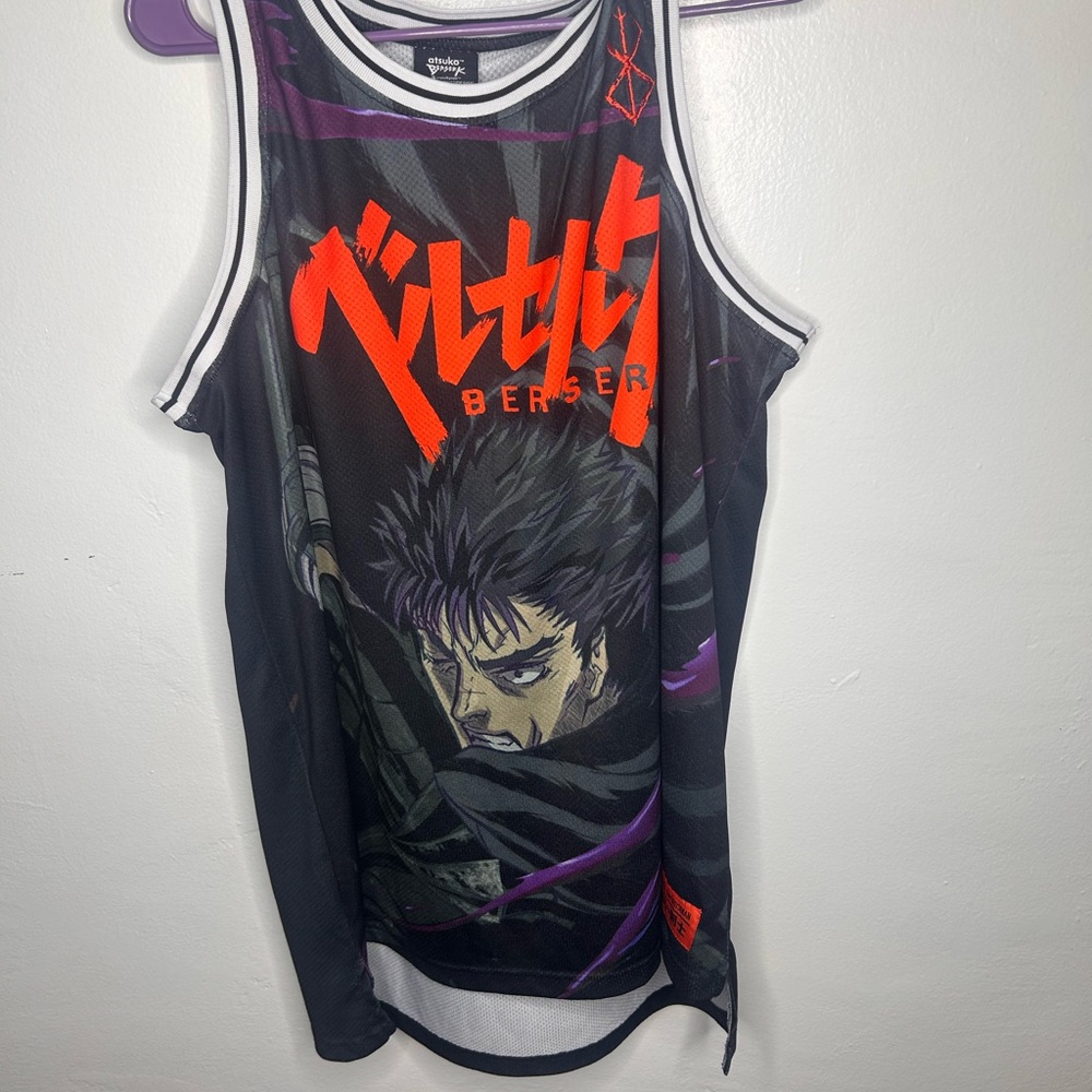 Black and Red Berserk Graphic Tank Top